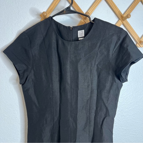 Toteme Linen Blend Jumpsuit Black - Picture 5 of 15